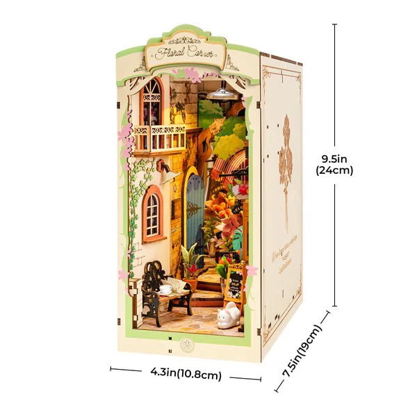 DIY Book Nook kit Floral Corner