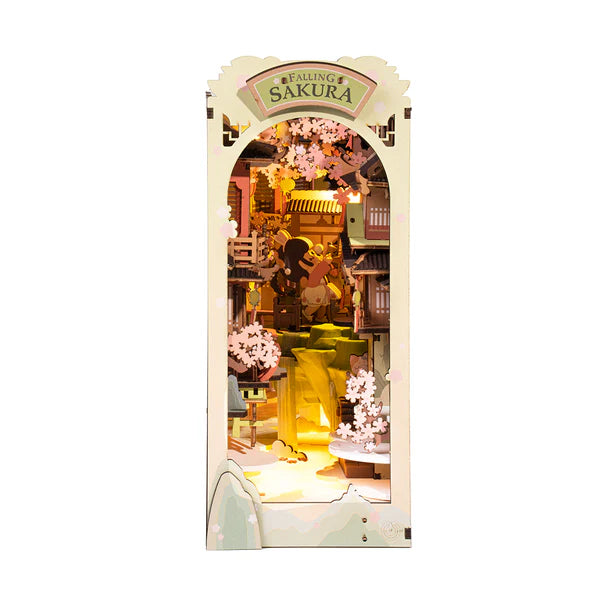 DIY Book Nook Falling Sakura Kit Miniature Diorama