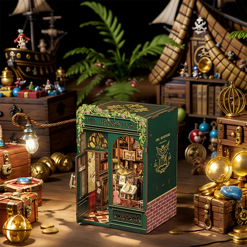Owl Bookstore - Book Nook DIY Kit: La Libreria dei Gufi