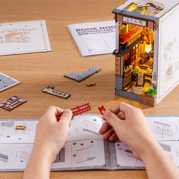 Sakura Wine Alley DIY Book Nook Kit Diorama Miniature
