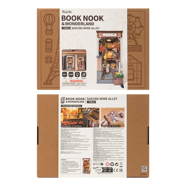 Sakura Wine Alley DIY Book Nook Kit Diorama Miniature