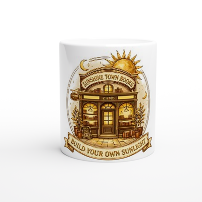 Tazza Book Lover “Sunshine Town Books” – Idea Regalo per Amanti dei Libri | Mug Magico Lettura