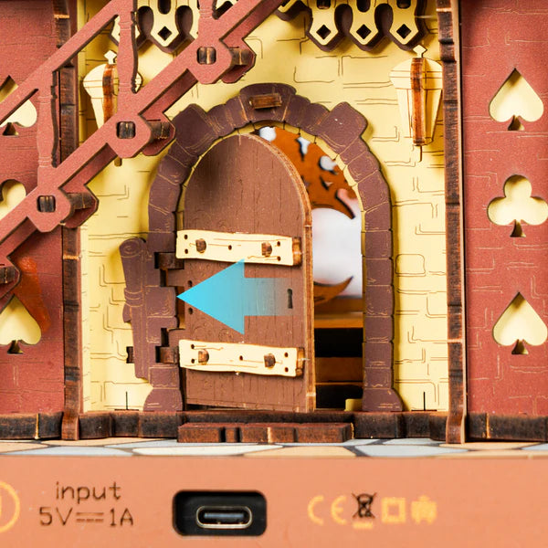Puzzle 3D in legno con orologio a cucù meccanico kit da costruire- regalo creativo