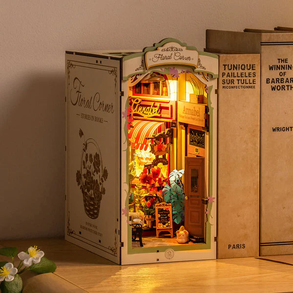 DIY Book Nook kit Floral Corner