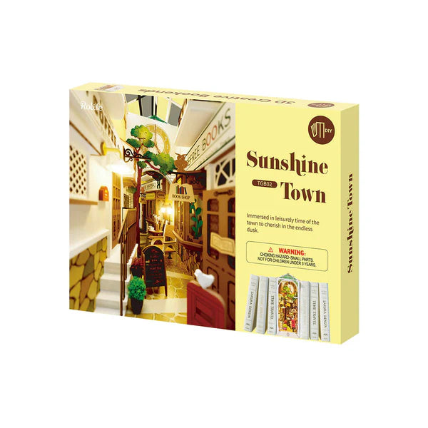 Book Nook Sunshine Town - Kit Diorama Fai da Te