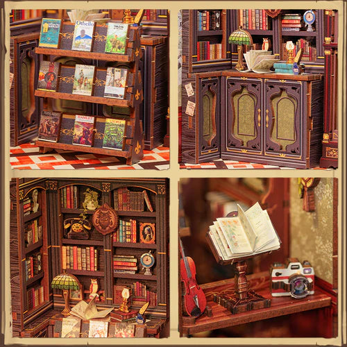Owl Bookstore - Book Nook DIY Kit: La Libreria dei Gufi