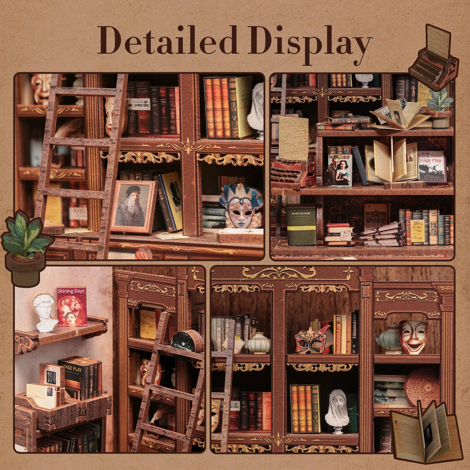 DIY Book Nook | La libreria The Drama Bookshop - Regali speciali - hobby - minuature