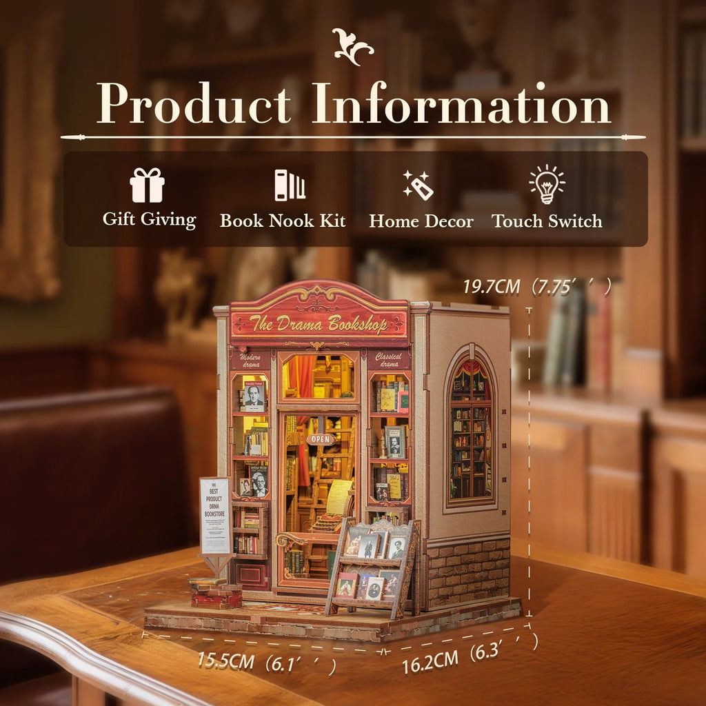 DIY Book Nook | La libreria The Drama Bookshop - Regali speciali - hobby - minuature