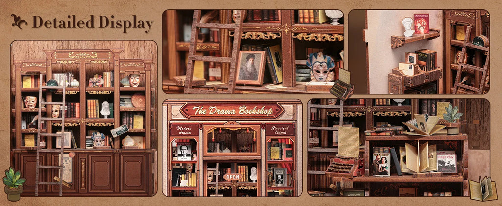 DIY Book Nook | La libreria The Drama Bookshop - Regali speciali - hobby - minuature