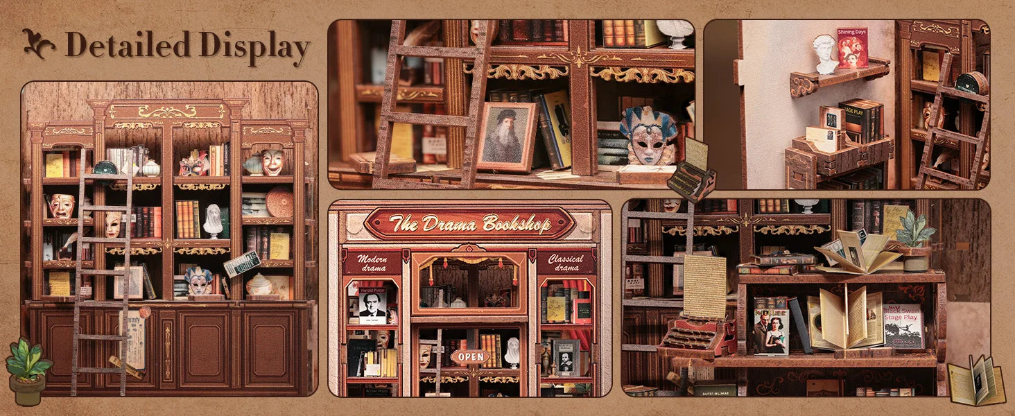DIY Book Nook | La libreria The Drama Bookshop - Regali speciali - hobby - minuature