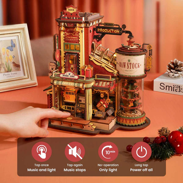 Carillon in Legno, Regalo di Natale, Puzzle 3D in Legno, Modellini in Legno, Migliori Regali per Bambini e Adulti