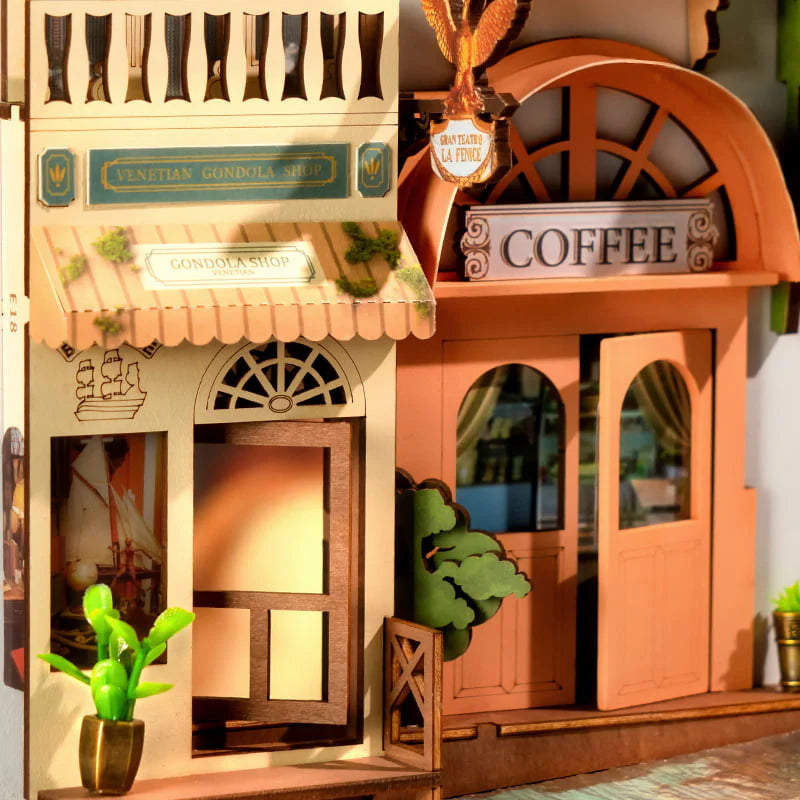 DIY Book nook Kit fai-da-te Rolife Romantic Venice Diorama