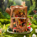 Casa sull'albero da favola, casa in miniatura fai da te