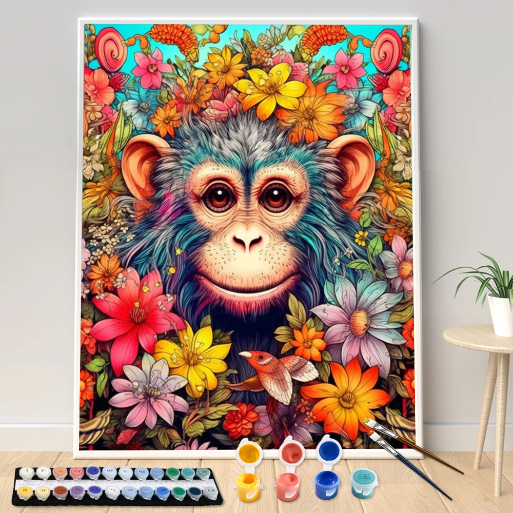 Kit Creativo - Dipingi con i numeri - Animali