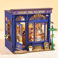 DIY Miniature Dollhouse Kit Leisure Time Tea RoomCrafts Hobbies Amazing