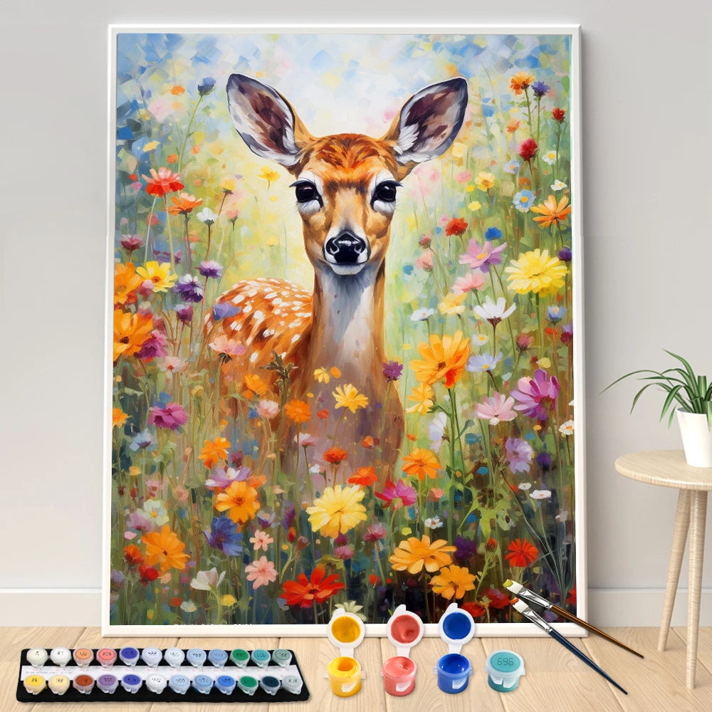 Kit Creativo - Dipingi con i numeri - Animali