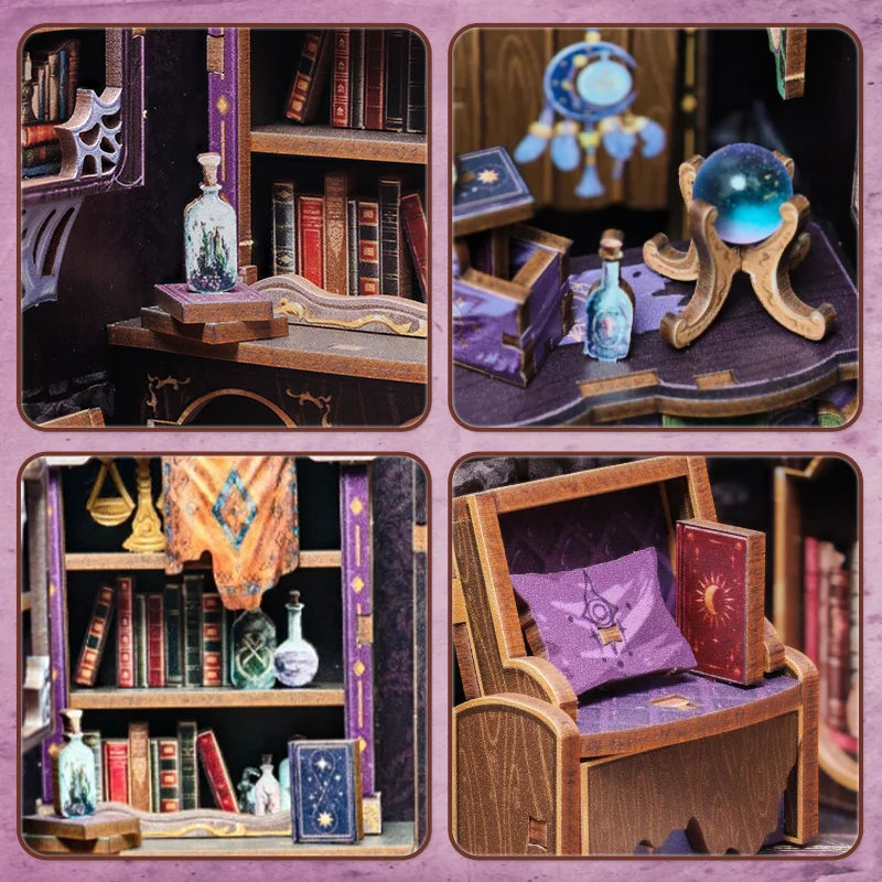 Book Nook Miniature DIY Dollhouse Room Kit - Astrology Bookshop