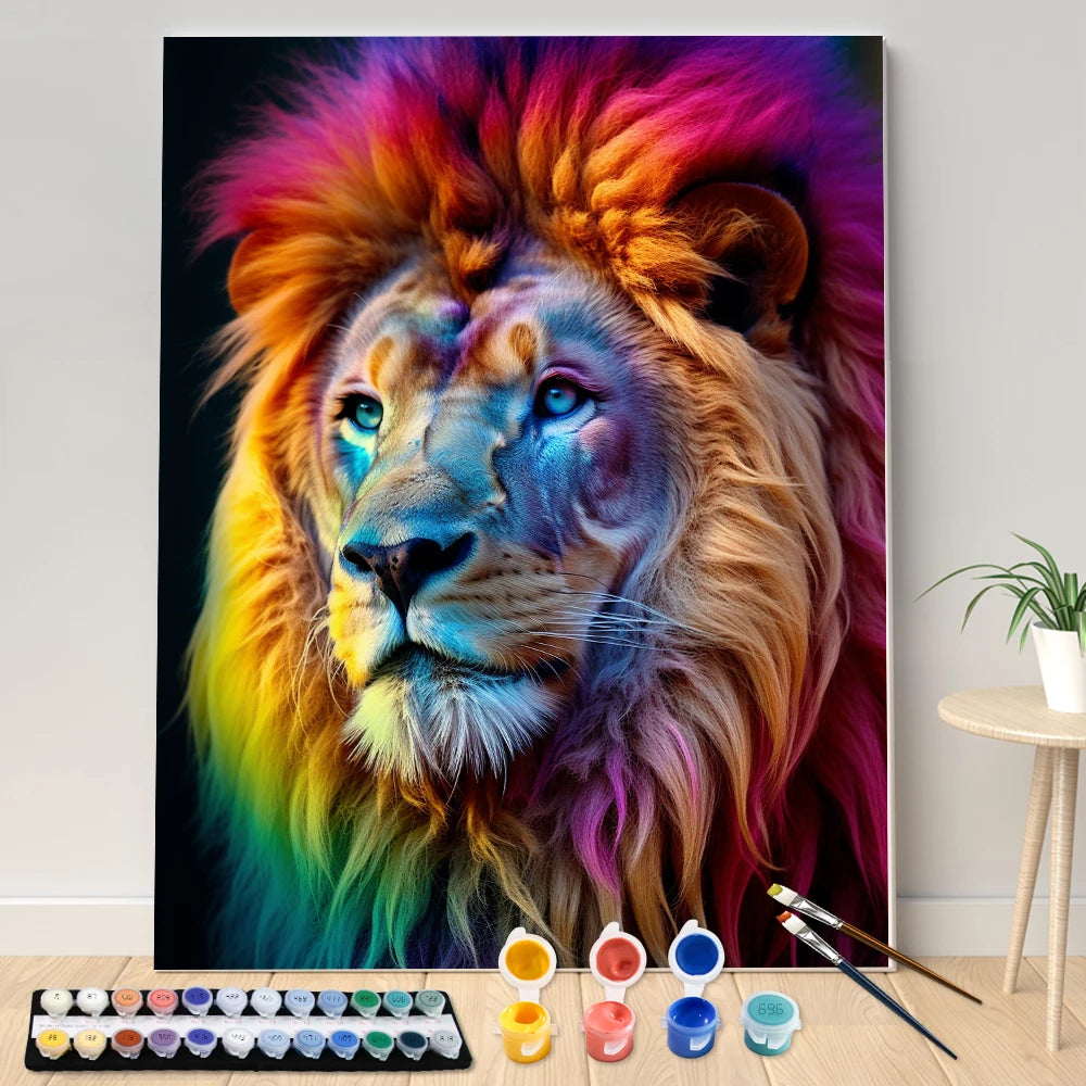 Kit Creativo - Dipingi con i numeri - Animali