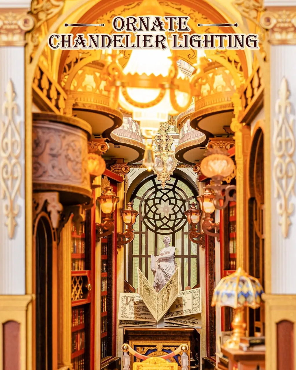 Library of Wonders Angolo lettura fai-da-te - kit diorama, Book nook Kit