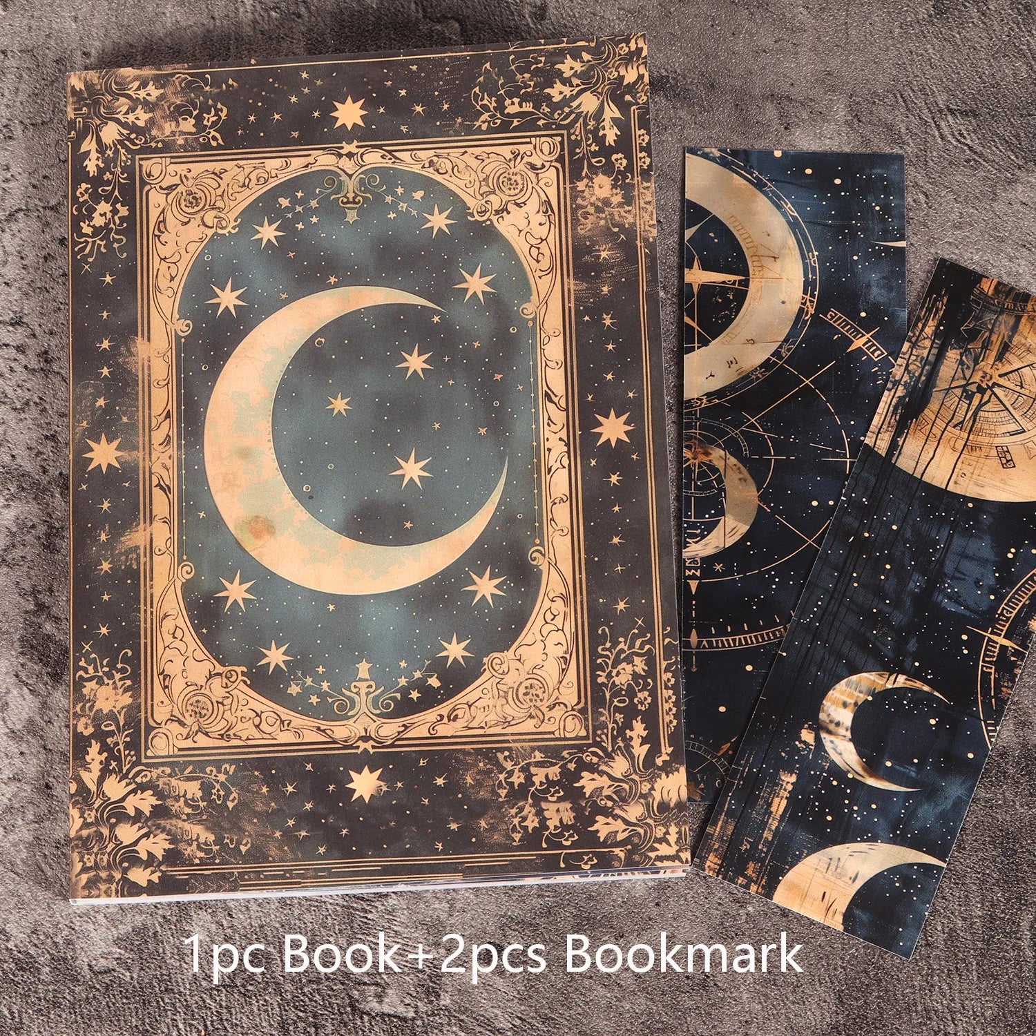 Diario Lunare Vintage ✨ Quaderno Creativo 96 Pagine per Scrapbooking e Journaling