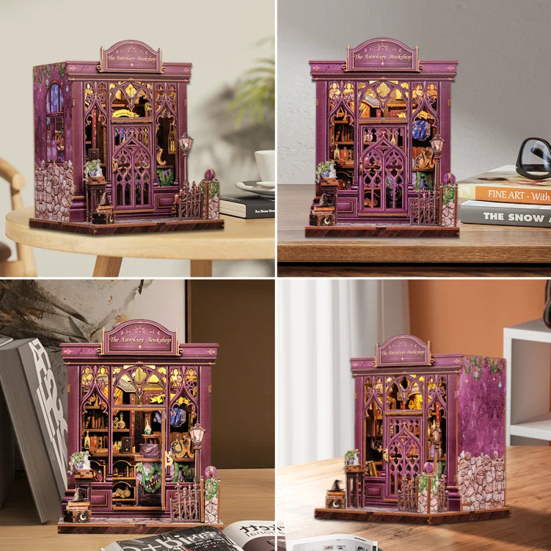 Book Nook Miniature DIY Dollhouse Room Kit - Astrology Bookshop