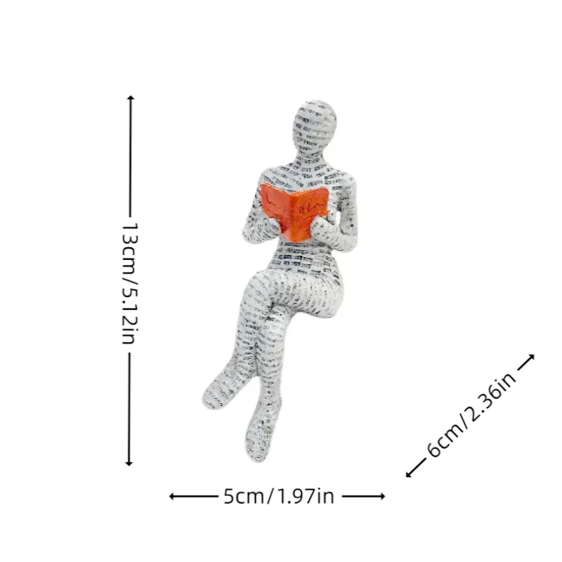 Statua Lettura Minimal – Decorazione per Amanti dei Libri 📚✨