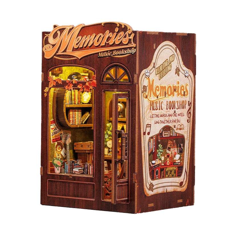 Kit per angolo lettura fai-da-te | Libreria musicale Memories - Regalo unico - Miniature