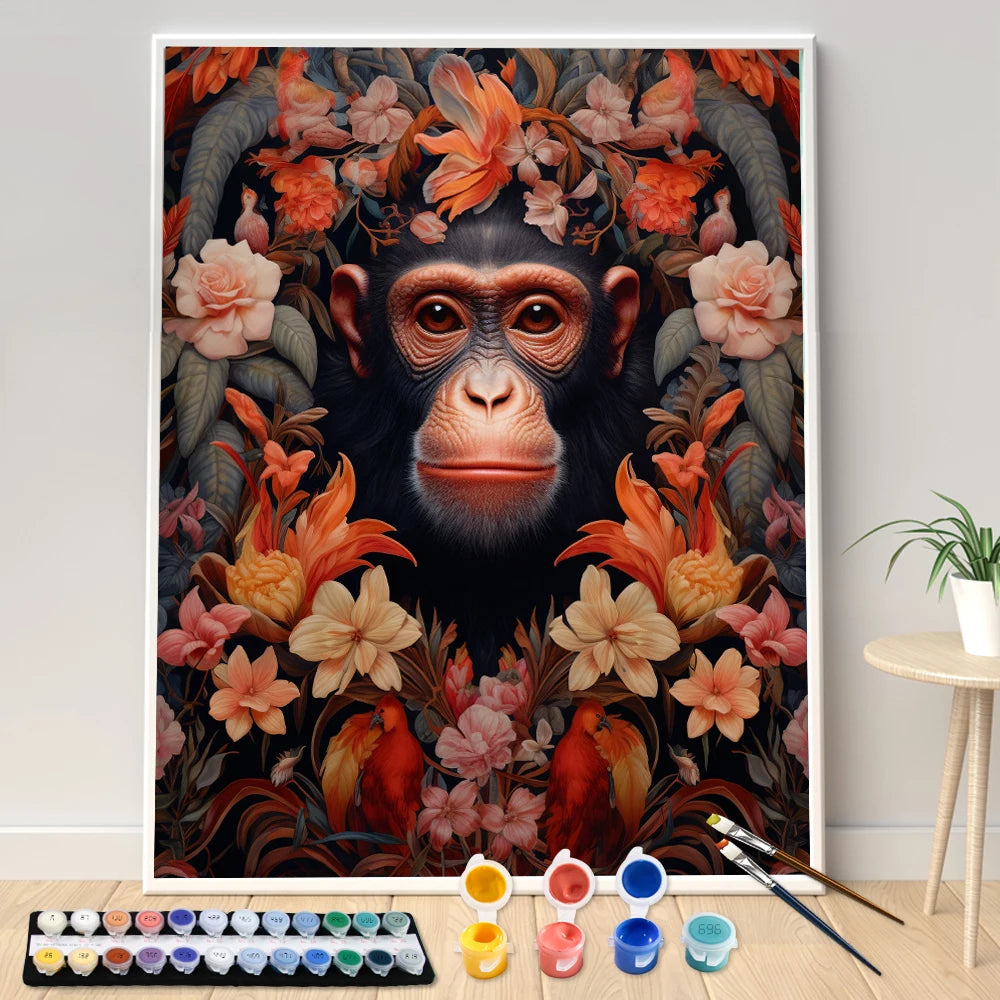 Kit Creativo - Dipingi con i numeri - Animali