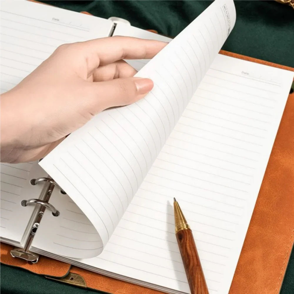 Diario Arcano "Albero della Vita" – Notebook in Pelle Vintage con Rilegatura a Anel