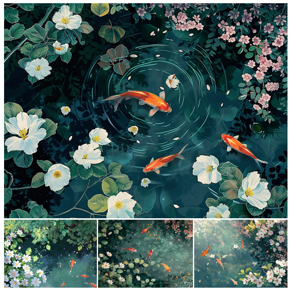 Kit Creativo – Dipingi con i Numeri Pesci Koi & Loto 🎨