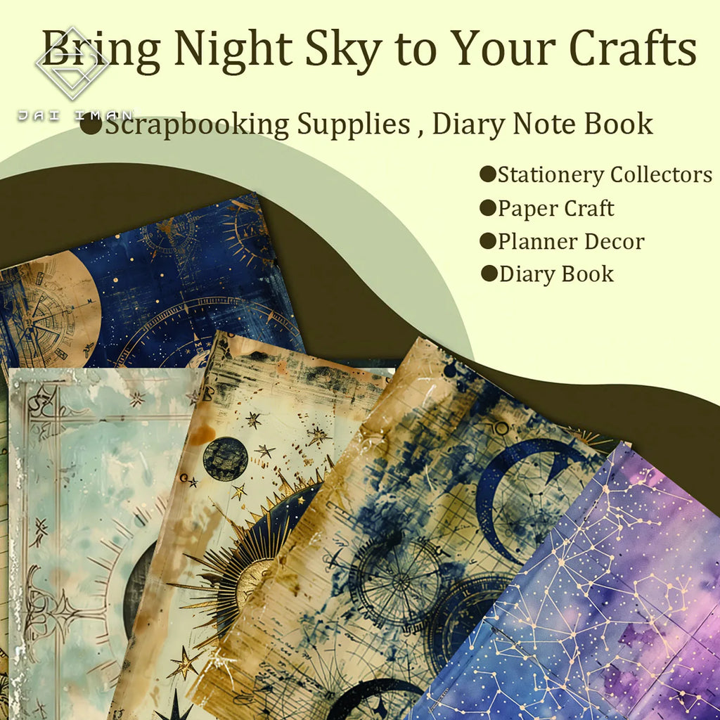 Diario Lunare Vintage ✨ Quaderno Creativo 96 Pagine per Scrapbooking e Journaling