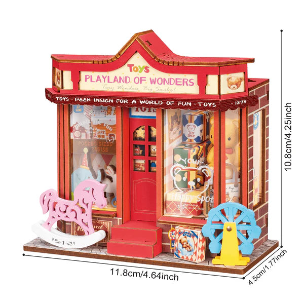 Whimsy Toy Shop Casa in miniatura fai da te - Book Nook kit -