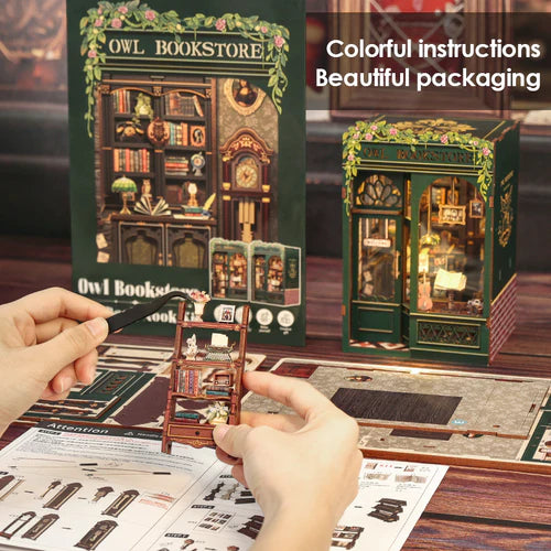 Owl Bookstore - Book Nook DIY Kit: La Libreria dei Gufi