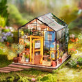 Mini Green House Cathy's Flower House DIY Dollhouse Wooden Miniature Furniture Kit