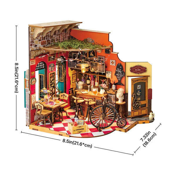 Cheers Bar & Dining Book Nook Kit Diorama MIniature