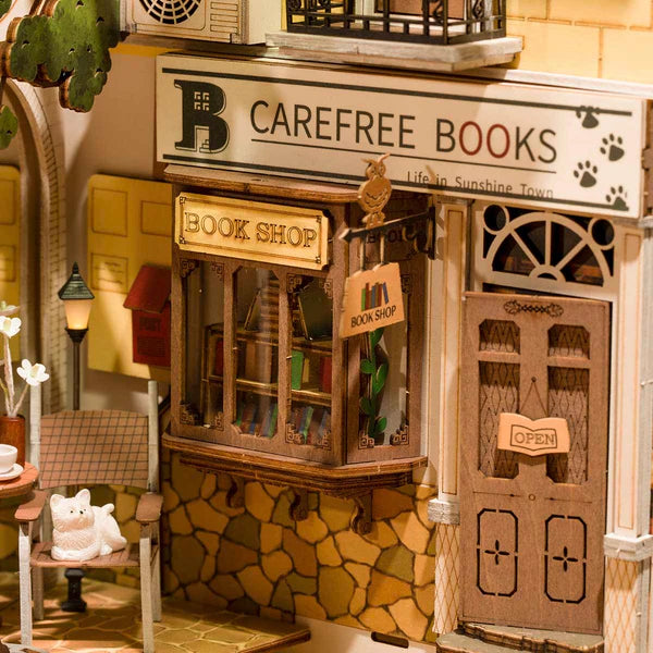 Book Nook Sunshine Town - Kit Diorama Fai da Te