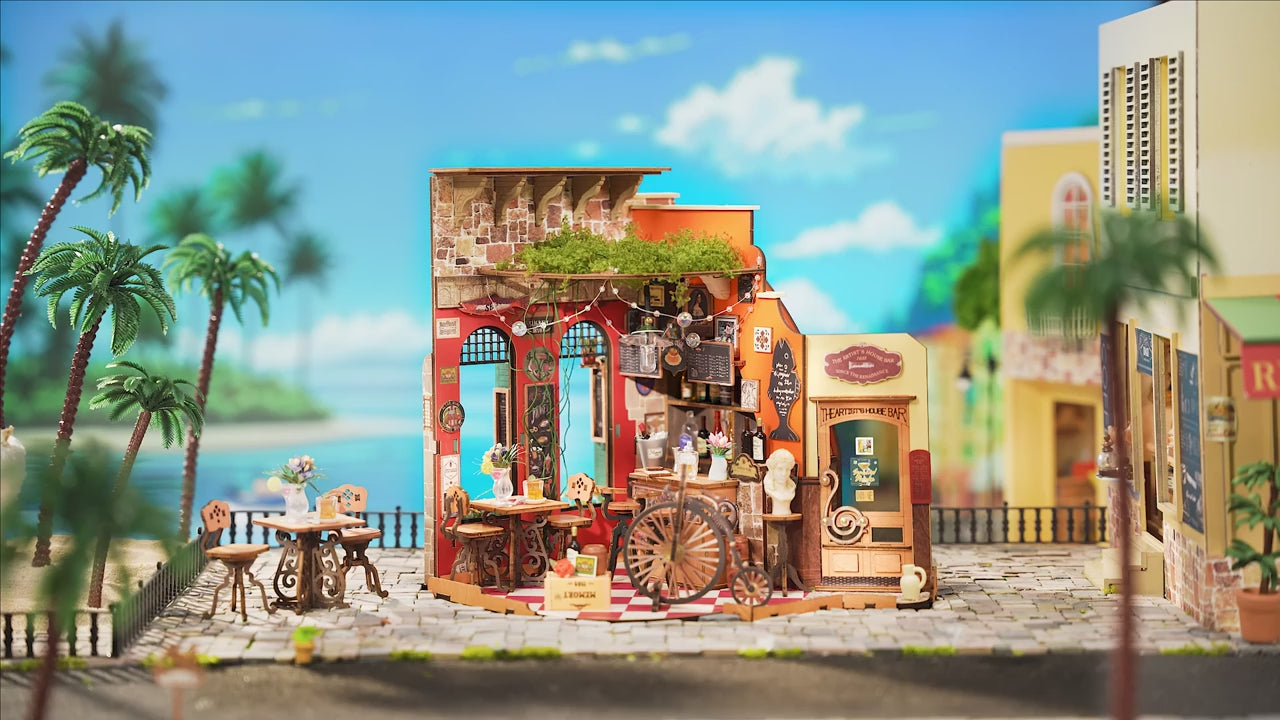 Cheers Bar & Dining Book Nook Kit Diorama MIniature