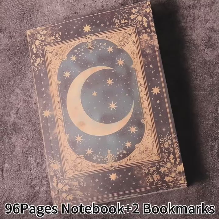 Diario Lunare Vintage ✨ Quaderno Creativo 96 Pagine per Scrapbooking e Journaling