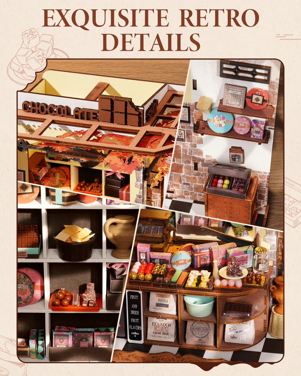 Book Nook Kit - Fai da te - Love Chocolate -