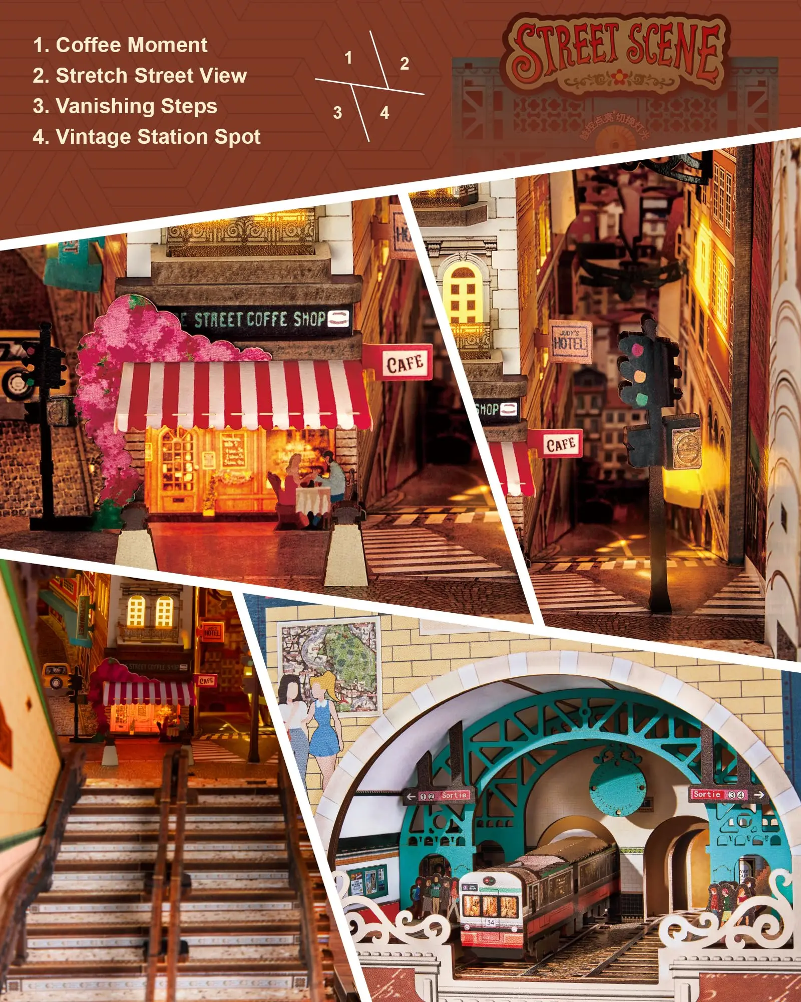 Street Scene DIY Book Nook