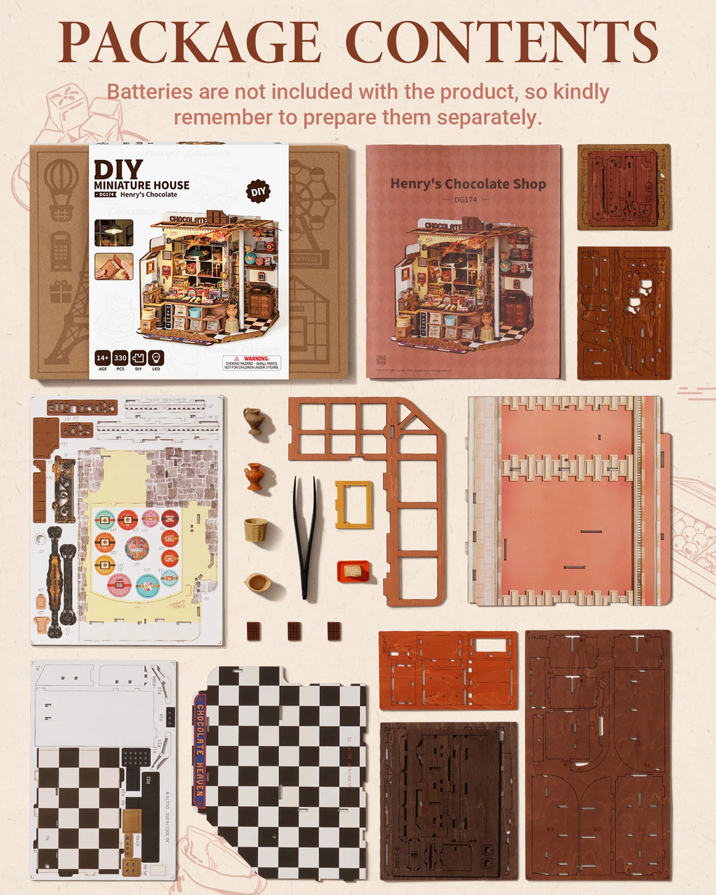 Book Nook Kit - Fai da te - Love Chocolate -