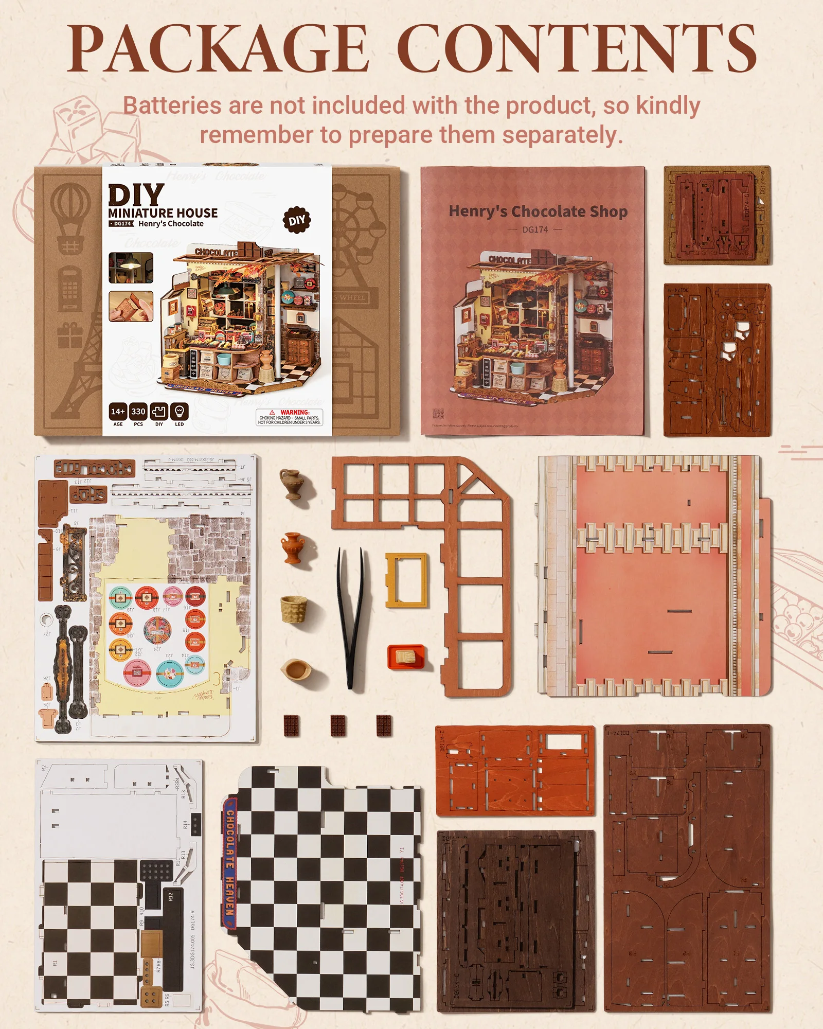 Book Nook Kit - Fai da te - Love Chocolate -
