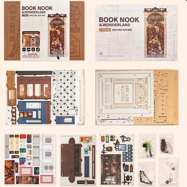 Arcade Dating DIY Book Nook Diorama fai da te Miniature