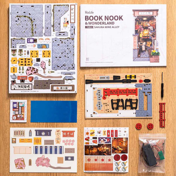Sakura Wine Alley DIY Book Nook Kit Diorama Miniature